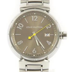 Authentic LOUIS VUITTON Q1112 Tambour Quartz  #260-001-612-7425
