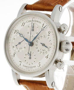 Chronoswiss Chronometer Chronograph Automatik Stahl/Krokolederband Ref.CH7523CD