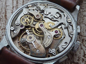 vintage chronographe swiss Helbros HXW 1937 Landeron 47 WW2 rare watch montre