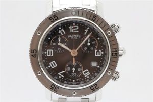 Used[A] Watch HERMES Clipper Diver Chronograph CL2.910 Quartz Dial: Black L1I