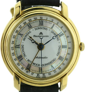 Maurice Lacroix Les Méchanique 5 Zeiger Uhr Perlmutt- Mother of Pearl Ref. 27294