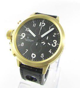 U-Boat Italo Fontana Flightdeck 750er/18k. Gold Automatik Chronograph-50 mm