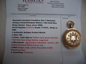 antique railroad pocket watch