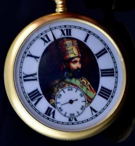 MUSEUM antique diplomatic award Lanco pocket watch for Haile Selassie Court