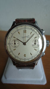 Vintage Pre Extra-Fort Eberhard Chronograph cal 16000(Valjoux65) cassa a scalino