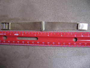 14K SOLID YELLOW GOLD MASH LINK WATCH BAND