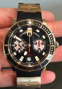 Ulysse Nardin Maxi Marine Diver Chronograph 18K Rose Gold