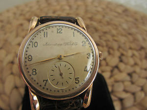 Ultra Rare International Watch Co Iwc Rose Gold 18k Ultra Slim Mint Condition!