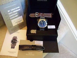 Glycine Airman Base 22 Purist 24H Automatic Watch with 3 straps