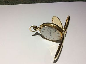 Solid 18ct Gold Half Hunter Pocket