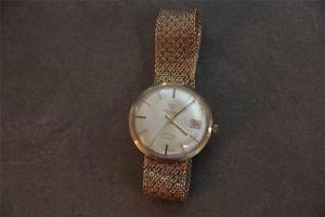 VTG JULES JURGENSEN Solid 14K 1950s/1960s Superthin Automatic Watch DATE ORG!