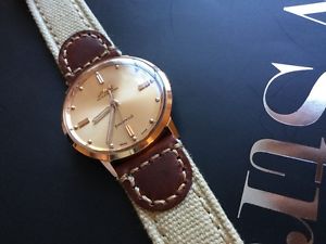 MENS MIDO 18K ROSE GOLD AUTOMATIC WATCH LOVELY CONDITION !