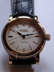 Bifora Unima Chronometer 750/- 18K Gold Einzelanfertigung.