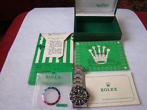 VINTAGE ROLEX GMT-MASTER 1675 2 BEZEL BLACK & PEPSI  YEAR 1968´s