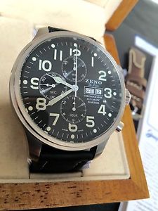 Zeno De Lux 8557 Automatic Valjoux 7750 Chronograph Flieger Oversize 47.5mm