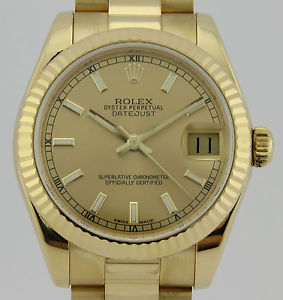 ROLEX OYSTER PERPETUAL DATEJUST PRESIDENT CHAMPAGNE DIAL