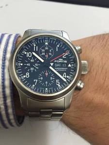 FORTIS CHRONOGRAPH B42 9792 MILITARY MENS 42MM SWISS MADE.