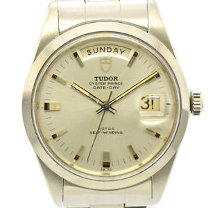 Auth TUDOR 7020/0 OYSTER PRINCE Automatic Silver Dial Day & Date Men's #3171