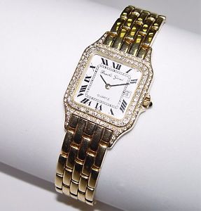 BUECHE GIROD 18K Diamond Watch 30MM (Gold Bracelet 8