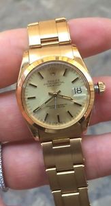 Rolex Datejust medio medium man oro gold 6824 box like new 31 mm