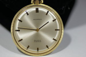 REIMPEX Taschenuhr 585 Gold, 33,05 gramm mit Uhrenkette 11,54 gramm