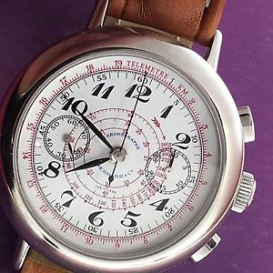 wristwatch Eberhard &co chronograph ref 31931 pari nuovo as new