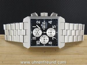 Fortis SQUARE CHRONOGRAPH 667.10.71 aus 2015, Box, Papieren Neuwertig