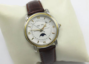 MAURICE LACROIX MASTERPIECE TRIPLE CAL MOONPHASE AUTOMATIC MENS WATCH 37757