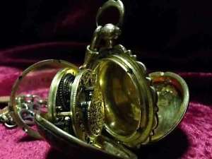 EDWARD PRIOR LONDON OTTOMAN POCKET WATCH SILVER GILT HANDMADE ORIGINAL