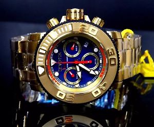 Invicta, Sea Hunter, Master Of The Ocean, Luxus Uhr, NEU...Gold/Blau, DIVER 300m
