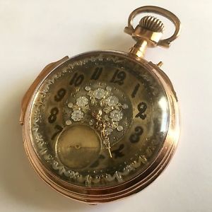 Swiss Geneva Pocket Watch (RARE COLLECTORS) 1870s - 18K Gold 18 Rubis/Jewels