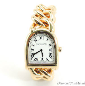 Ralph Lauren   Stirrup Collection 18kt Yellow Gold Watch  205.5 Grams