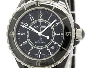 CHANEL J12 Ceramic Rubber Automatic Mens Watch H0684 (BF100368)