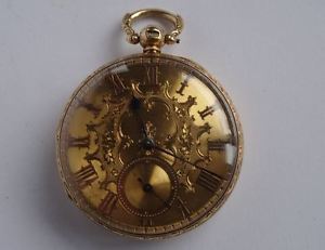ANTIQUE 18CT GOLD GENTLEMAN'S POCKET WATCH, MUIRHEAD & ARTHUR GLASGOW c1849