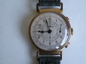 Vintage Military Pilot Wristwatch MARVIN Chronograph Telemeter Swiss GOLD 18K