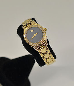 14K Yellow Gold Ladies Diamond Museum Watch