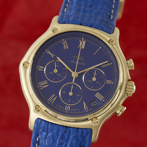 EBEL 1911 CHRONOGRAPH 18K GOLD AUTOMATIK HERRENUHR KAL.: 134 VP: 18650,- EURO
