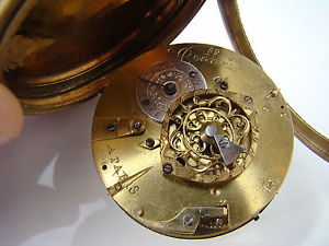 ANTIQUE VERGE Fusee Pocket Watch by BERTHOUD A PARIS c 1780
