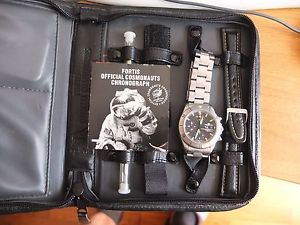 Fortis Cosmonauts Chronograph Automatic Black Dial Mens Watch Lemania 5100 movm