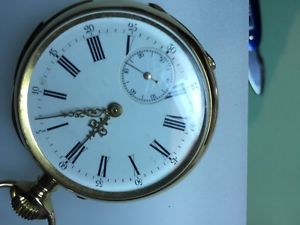 18K Gold Quarter Repeater Mint condition 51mm diameter