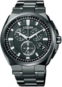 CITIZEN watch ATTESA Eco-Drive radio clock DLC model BY0044-77E Men’s Japan F/S