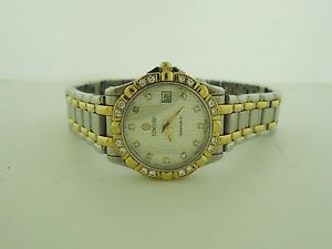 Women's Concord Saratoga SL 23.5mm TT Date Diamond Watch w/ Box 1636270 $4390