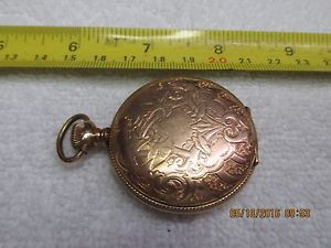 Antique Elgin National Watch Co. 14k Gold 9919750 Pocket Watch HUNTER CASE BIRDS