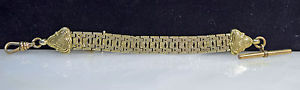 HEAVY ANTIQUE VICTORIAN 14K GOLD POCKET WATCH FOB CHAIN