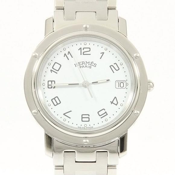 Used[B] Watch Hermes CL6.710 Clipper Quartz White Arabic N1W