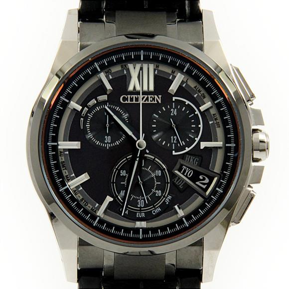 Used[B] Watch Citizen Atessa 25th LIMITED solar Quartz GY ? BK Black Y6G