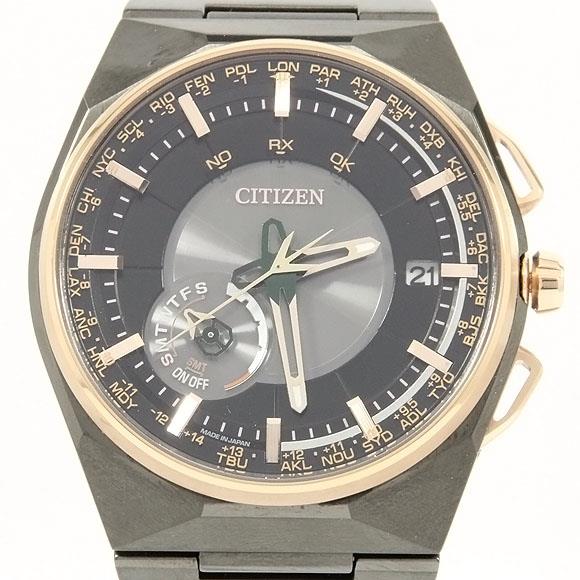Used[B] Watch Citizen F100-T021425 / CC2004-59E Satellite wave BK ? GY F1T