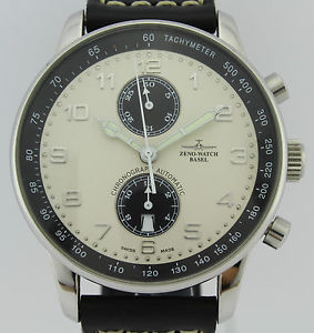 ZENO-WATCH BASEL CHRONOGRAPH AUTOMATIC X-LARGE RETRO CHRONO BICOMPAX