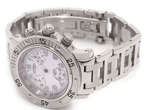 Hermes Clipper Nacre Chronograph Diver Ladies Quartz Watch