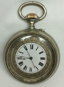 Rare Antique Oversize BAROMETER POCKET WATCH c1900 Recently Serviced
